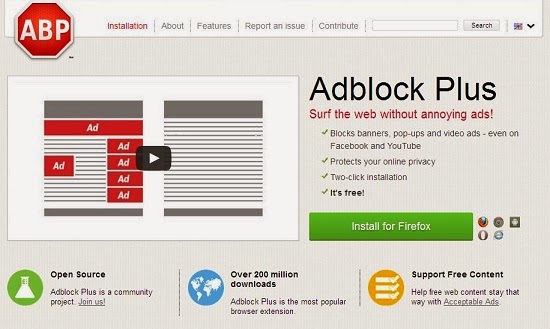Block Online Website Ads on IE, Firefox, Opera & Chrome Browser