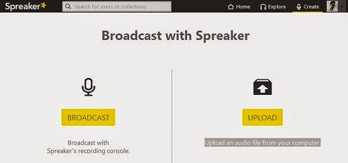 Broadcast or Upload in Speaker dashboard