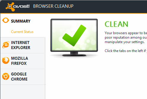 avast browser cleanup not working