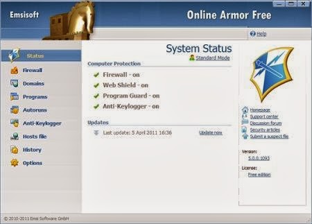 Emsisoft's Online Armor Free