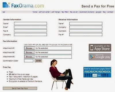 Send Free fax with FaxOrama free Fax Service