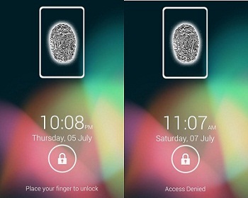 fingerprint lock screen