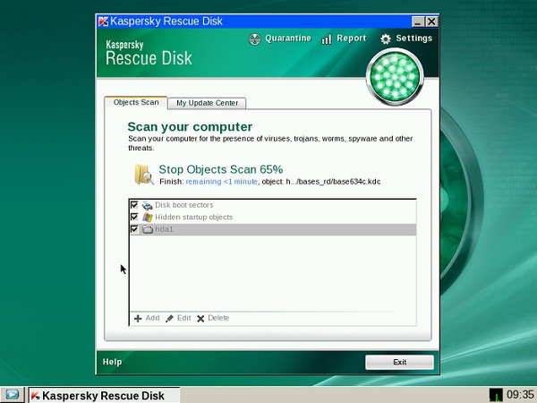 kaspersky bootable rescue disk