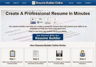 ResumeBuilderOnline creates Professional Resume In Minutes