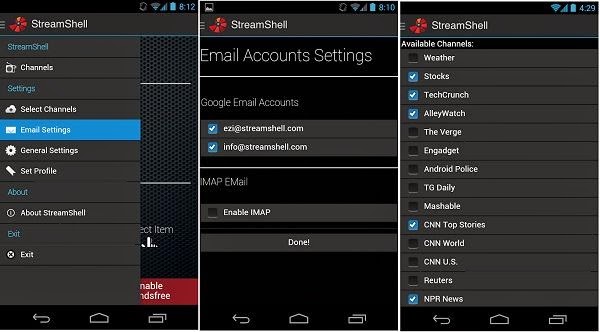 Listen to Emails and News on Android on the go with FREE App