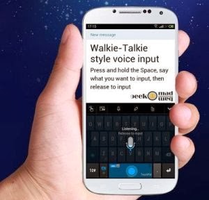 Voice to text: Walkie-Talkie style text input
