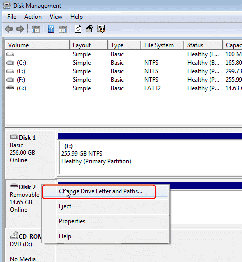 change a drive letter if your seagate drive not showing up