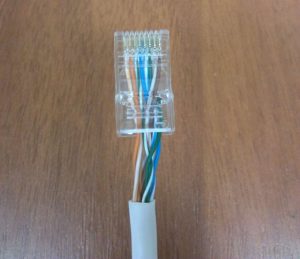 incorrect internet cable crimping