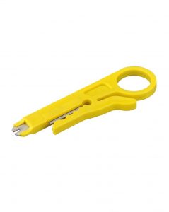 A stripping tool for crimping ethernet cable